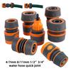 1/2'' 3/4'' Tap Hose Quick Connector 4/7mm 8/11mm OD16mm 20mm Garden Hose Waterstop Joint Watering Gun Adapter Fittings