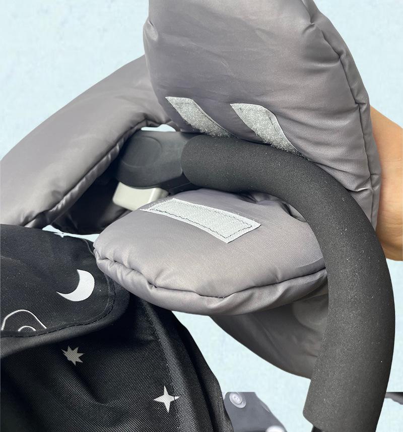 Rękawice Zimowe Wiatroodporne do Wózka dla Mam - Odporne na Zimno, Pogrubione i Ciepłe Akcesoria