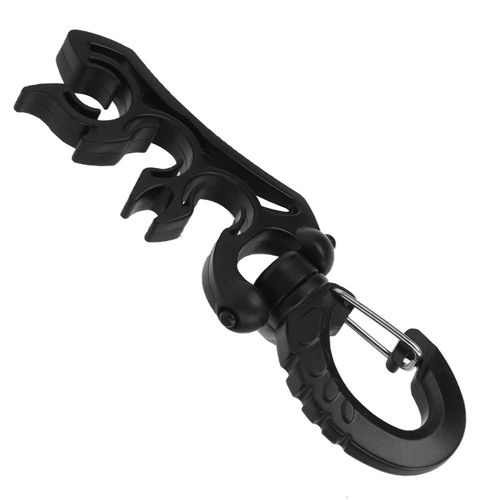 PVC Diving Second Head Quick Release Buckle Breathing Regulator Pipe Clip Fixed Hook