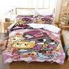 Top Anime Aggretsukos Bedding Set Printed single Comforter Quilt Bed Cover Duvet Cover Pillow Case 3 Pieces Sets Kids Adult Size