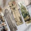 30PCS World Architecture Bookmarks Reading Living DIY Laptop Supplies Promotional Luggage Helmet Personalized Durable Bookmark