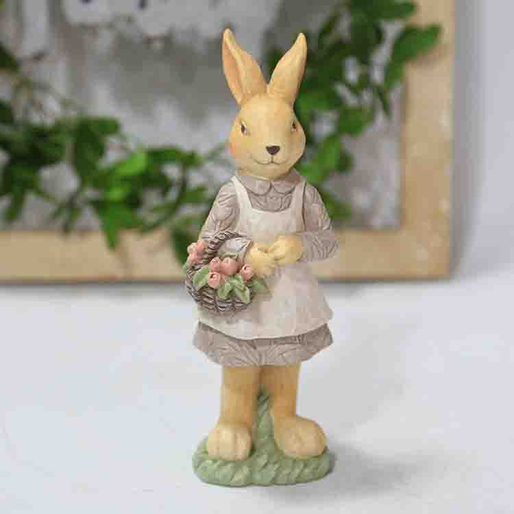 

Морковка смоляной кролик украшение орнамент пасхальное животное статуэтка тюльпан цветок спальня гостиная украшение