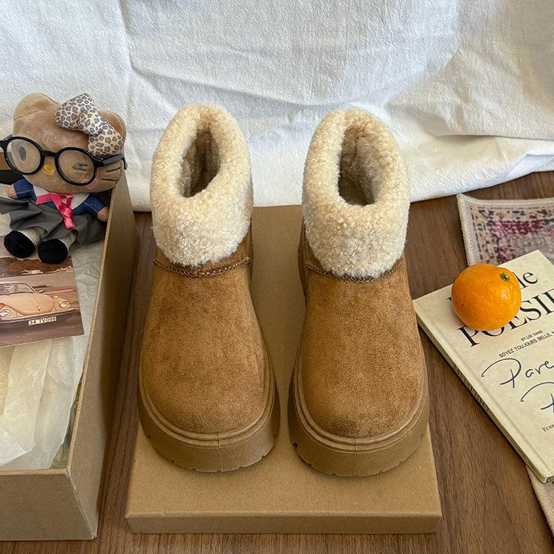 

Women s soft elastic winter warm cold padded snow boots thick-soled non-slip wear-resistant outdoor leisure sports cotton boots 41 верблюд