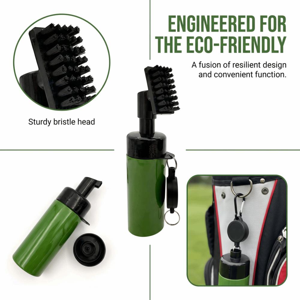 Press-Type Club Cleaning Brush Water Spray Club Washer Portable Golf Brush  Club Head Grooves