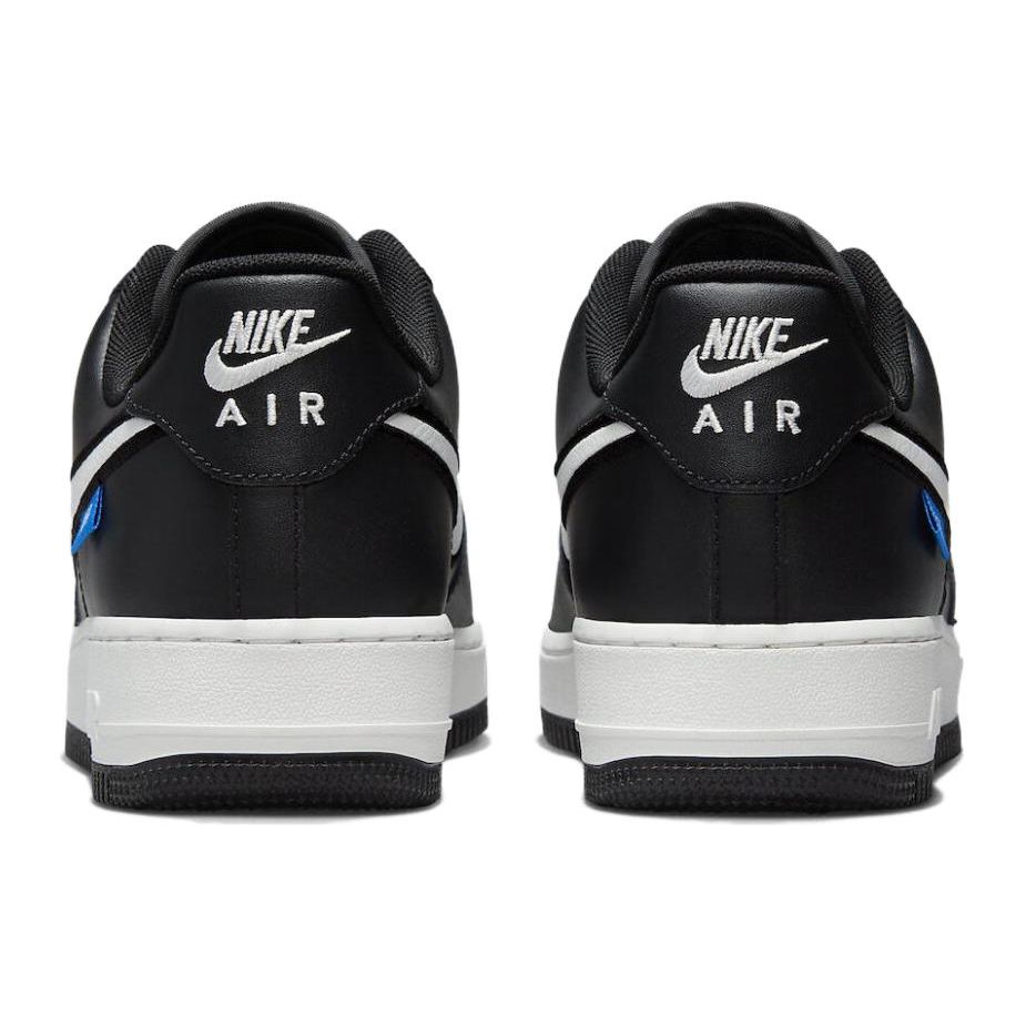 Nike Air Force 1 07 Blue Label - Black White Men Sneakers Photo-Blue Safety-Orange Summit-White FN7804-001