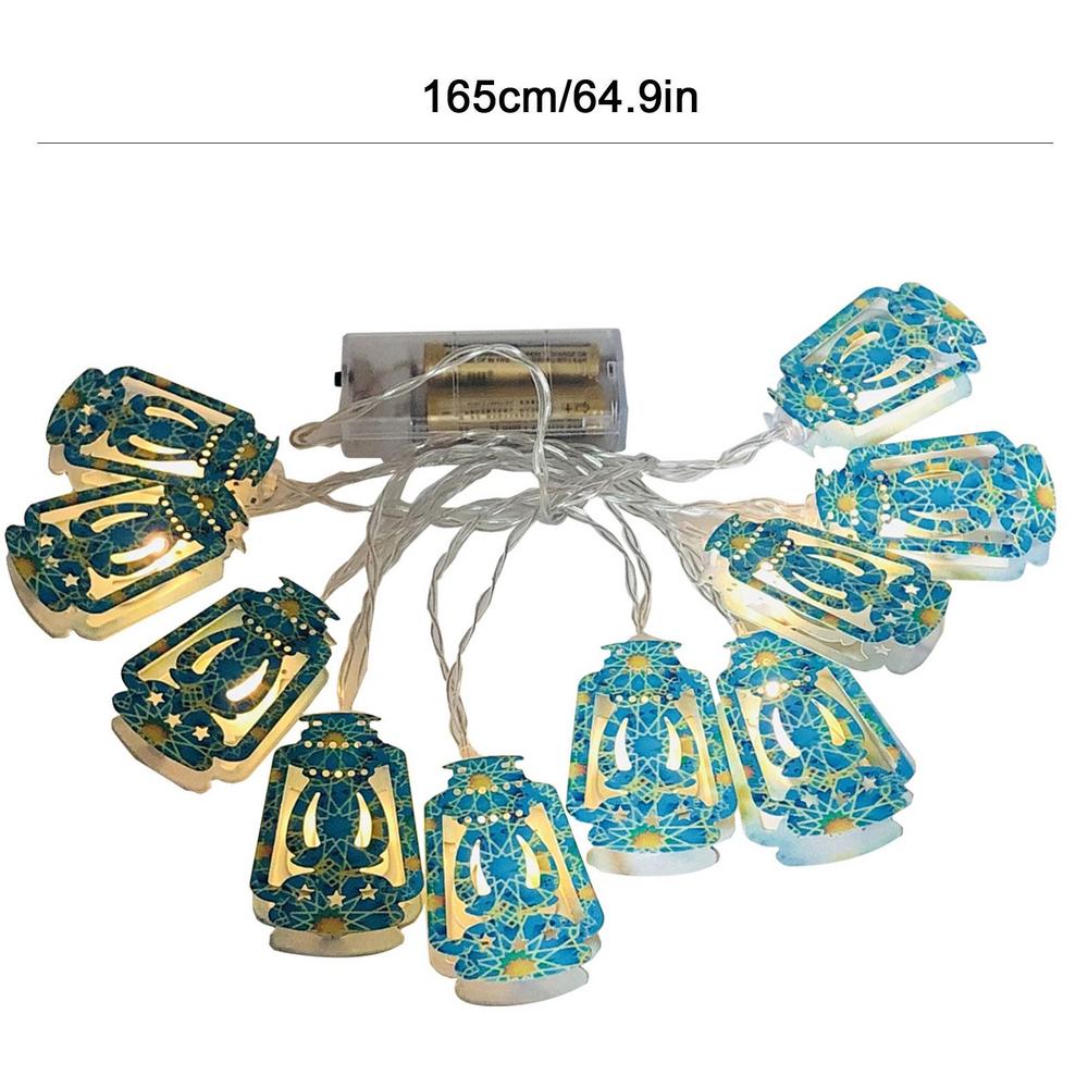 Eid Mubarak LED Light String Indoor Moon Starlight Ramadan Kareem Decoration 2025 Islamic Muslims Eid Al Fitr Party Supplies