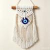 Turkish Evil Eye Macrame Wall Hanging Hand Woven Cotton Tassel Boho Decor