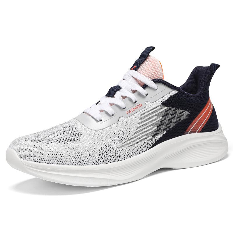 Fashion Men's Sneakers Autumn Slip On Man Shoes Breathable Mesh Sport Shoes Lace-up Comfortable Casual Lightweight Running Shoes for Men