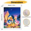 Disney Donald Duck and Daisy Duck Camping Night Oil Paint by Numbers Painting Kit Handmade Diy Home Decoration Gift
