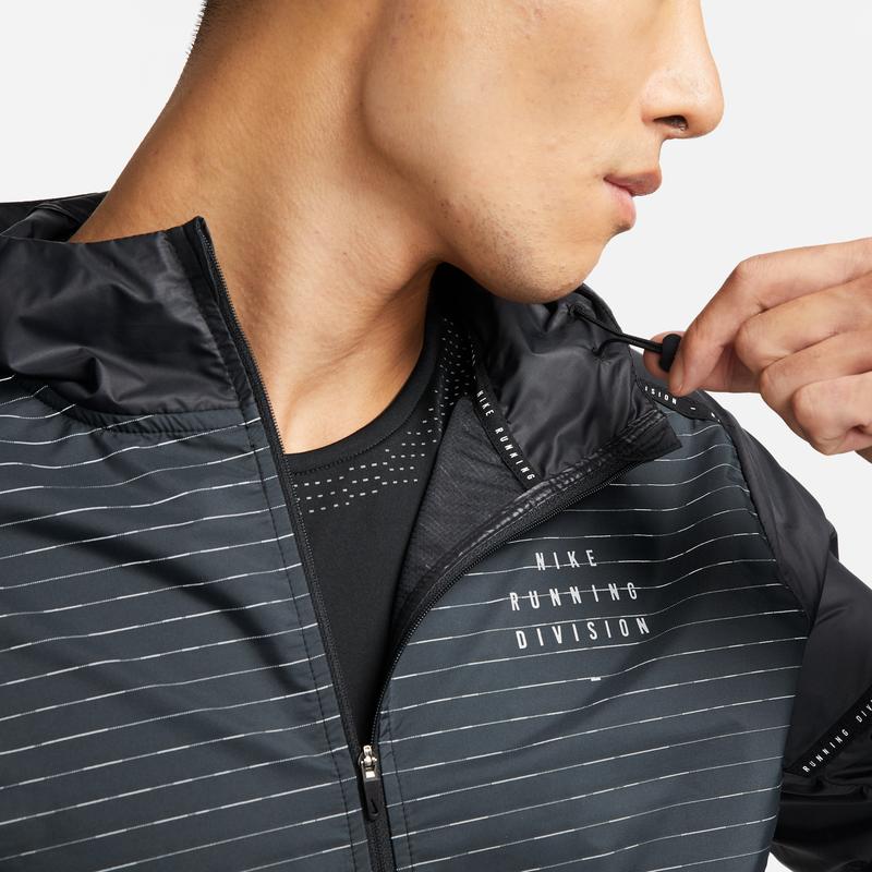 Nike Storm-Fit Division Flash Casual Running Hoodie Jacke Herren Jacken Schwarz DD6044-010