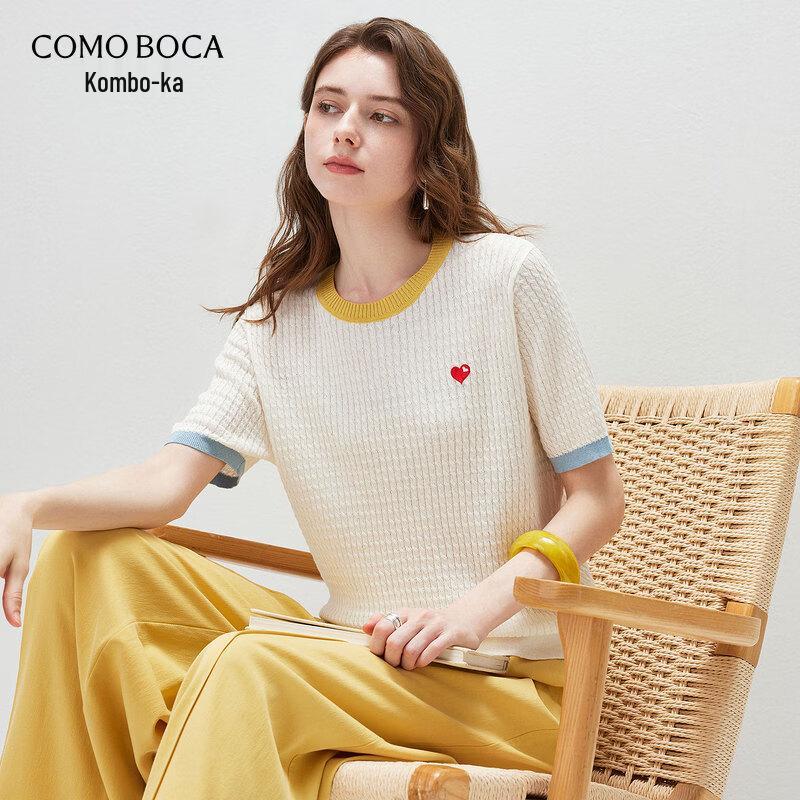 Women s Casual Linen Blend Round Neck Short Sleeve Knit Tee 2XL