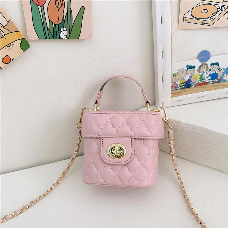 Adorable Fashionable Girls Bucket Bag Cute Korean Style Handbag For Kids
