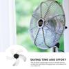 Metal 5 Leaves Fan Blade Replacement Part Easy Install Low Noise Electric Fan Supply for Indoor Standing Table Pedestal