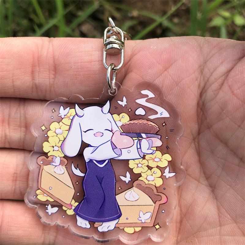 Undertale Frisk & Sans Anime Acrylic Keychain Pendant