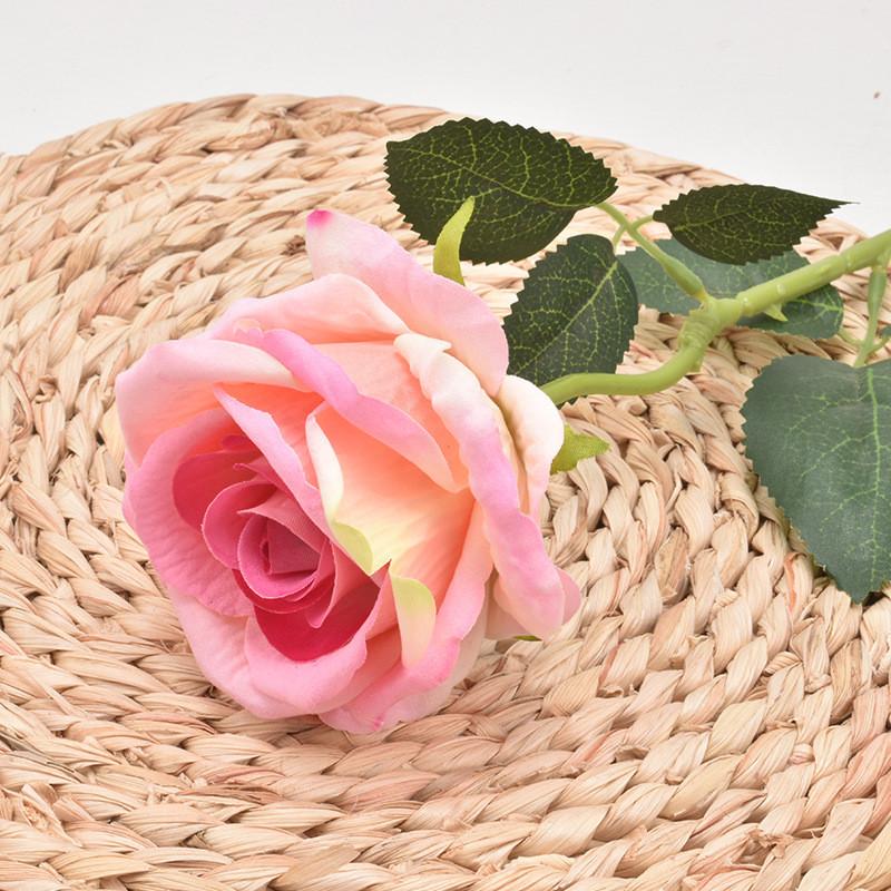Velvet Big Single Rose Simulation Flower For Photography Props And Decor Home