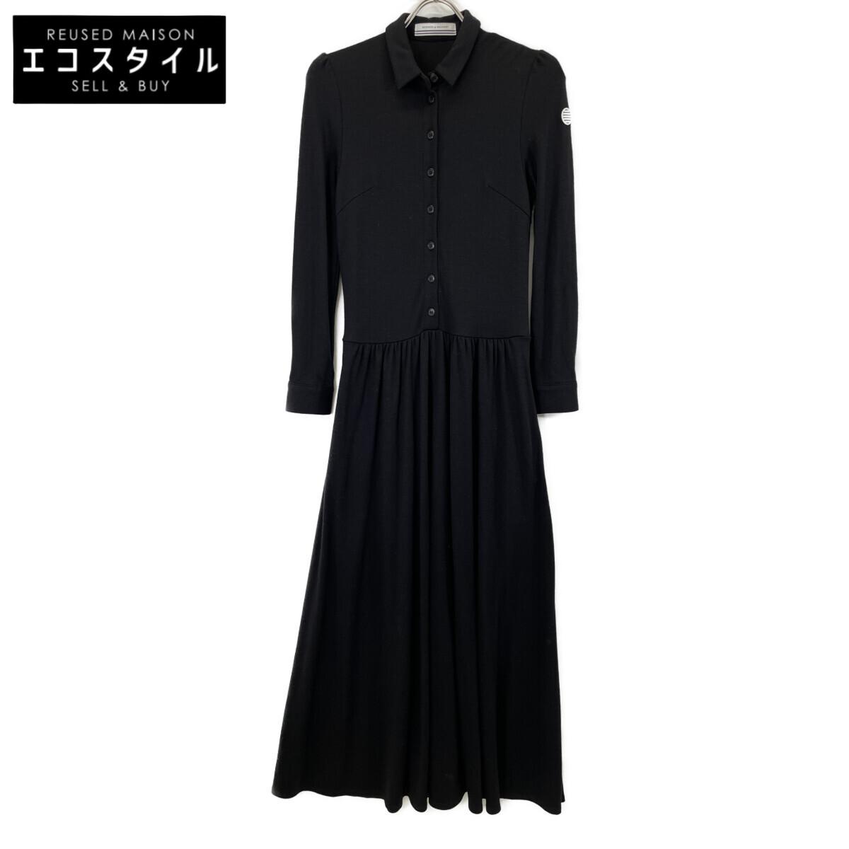 

BORDERS at BALCONY BD2021-2K-12 Black Weekend Shirt Dress Maxi Dress dress 36 blackUsed