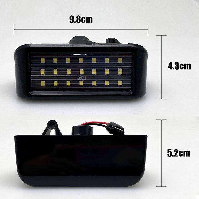 License Plate Light LED Replacement Compatible with Toyota ProAce MK1 Fiat Car Accessories Auto Parts Rear License Plate Light