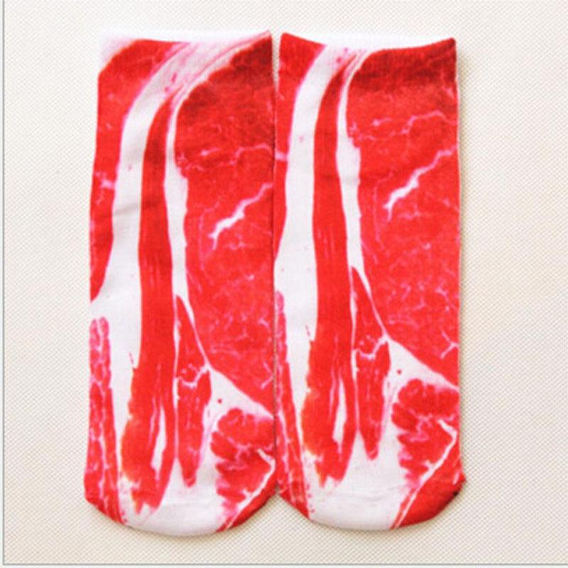 Neu 3D Druck Tier Mode Tiger Panda Katze Hund Löwe Süßigkeiten Fleisch Kunst Bunt Damen Lustige Socken Neuheit Geschenk Dropship