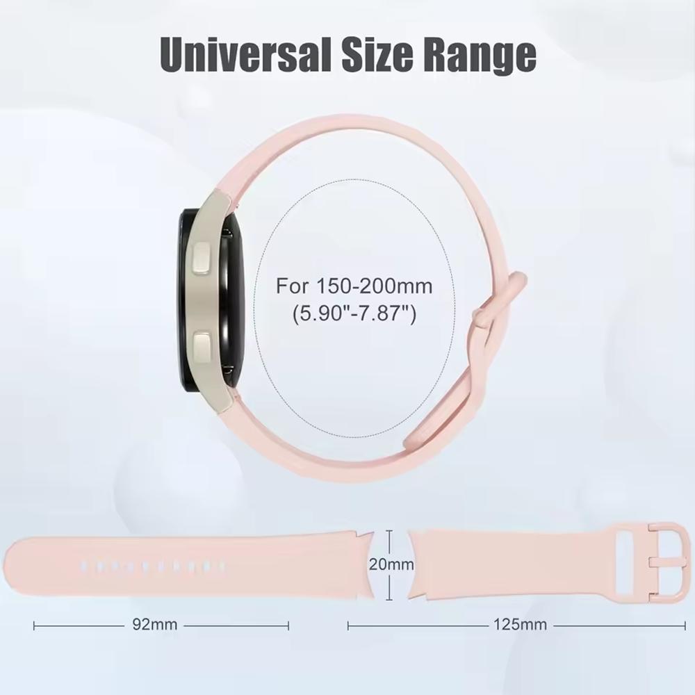 Official-website Strap for Samsung Galaxy Watch 7 FE 44mm 40mm Silicone Bracelet Galaxy Watch6 4 6 Classic 5 Pro Band 43mm 47mm
