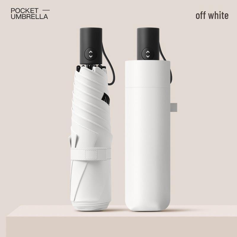 220g Ultralight Japan Mini Pencil Automatic Umbrella: Anti-Rebound, Retractable, Ideal for Rain or Shine.