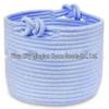Round 8-Shaped Cotton Rope Storage Basket with Handle - Flower Pot & Toy Holder