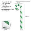 Outdoor Christmas PVC Inflatable Ball & Candy Cane Pendant Decoration