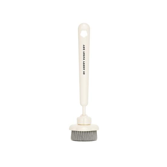 

Cleaning Brush Long Handle Oil-Proof 360-Degree Rotatable Head Pot Brush with PET High-Density Bristles Strong Stain Removal Cleaning білий