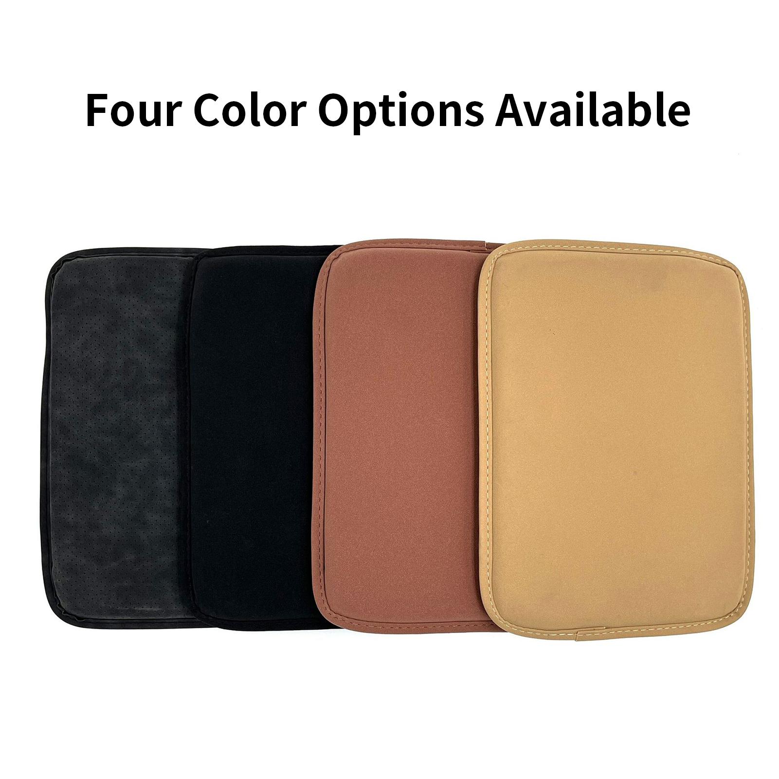 Car Center Console Cover, Leather Car Armrest Cushion Anti-Slip Center Console Cushion for Truck SUV