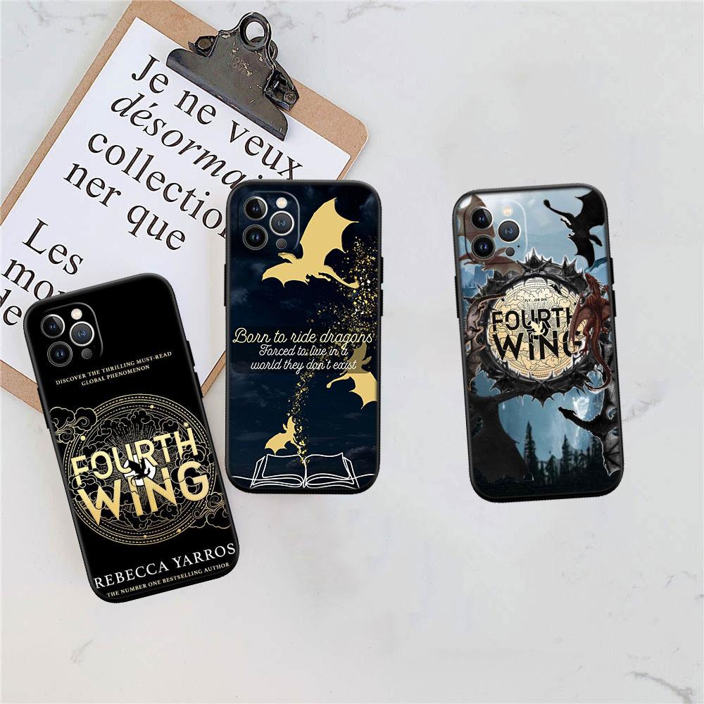 LO44 Fourth Wing Dragons Soft Shell Phone Case for Redmi Note 10 11 12 Pro Max 10S 10C 10T 11A 11S 12S 12C