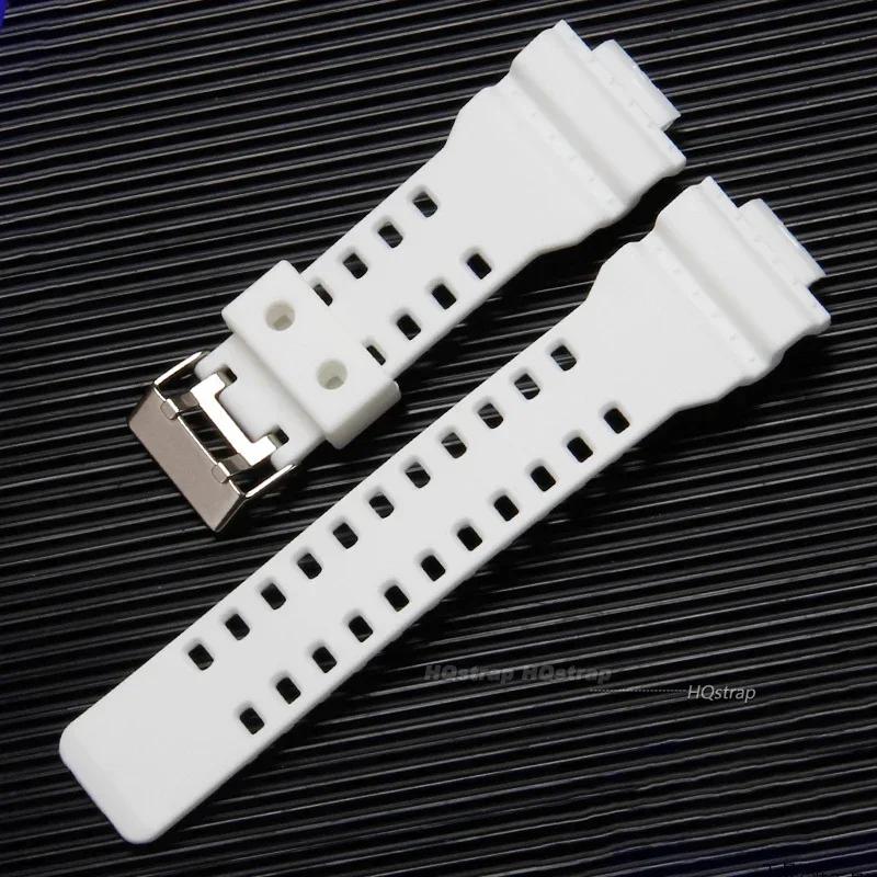 16mm Silicone Watchband for GA-110 GA-100 GA-120 GD-100 G-8900 Waterproof Rubber Men Watch Band Replacement Strap