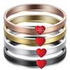 Pulsera Brillante Creativa de Acero Inoxidable Dorado de 6MM para Parejas con Logo Láser