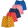 T2F Girl's Shorts (GLS-SHRTS-03_Multicolor 2_9-10 Years)