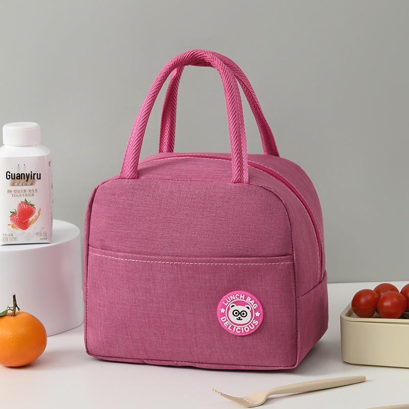 Large Capacity Insulated Lunch Tote - Durable Aluminum Foil Bento Bag for Office Workers