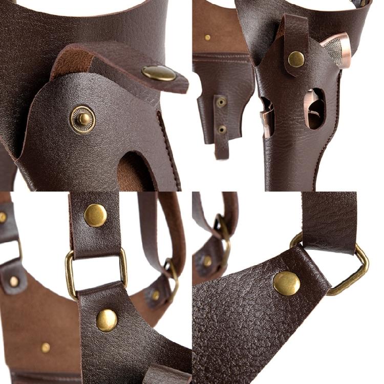 Practical PU Leather Shoulder Holsters For Role Playing And Outdoor Exploration Adjustable Outdoor Adventures Holsters