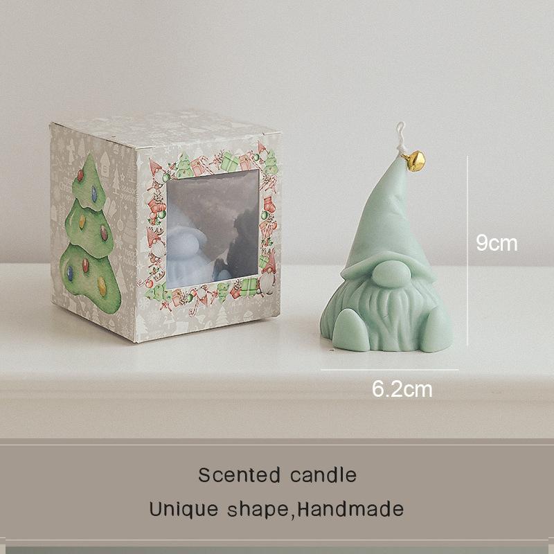 Ароматизированные свечи Санта-Клауса, подарочные рождественские ароматизаторы, подарочные коробки, украшения, сувенирные свечи ручной работы 8