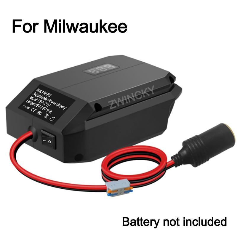 18V To 5-13V Step Down Converter For Makita/Dewal/Milwauke/Bosch/Einhel 18V Battery Cigarette Lighter Adapte Voltage Regulator