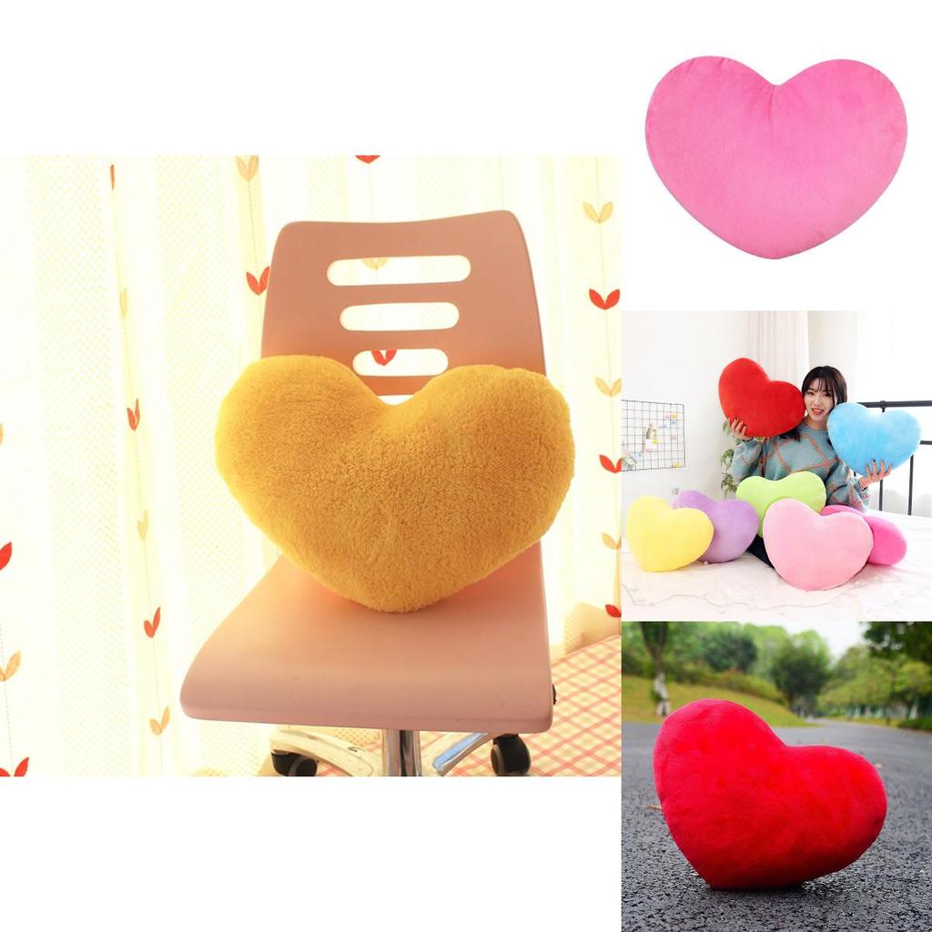 Soft And Cuddly Heart-shaped Plush Pillow For Teens And Adults