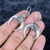 Moon Look Gemstone Handmade 925 Sterling Silver Jewelry Earring 1.58" MM-3469