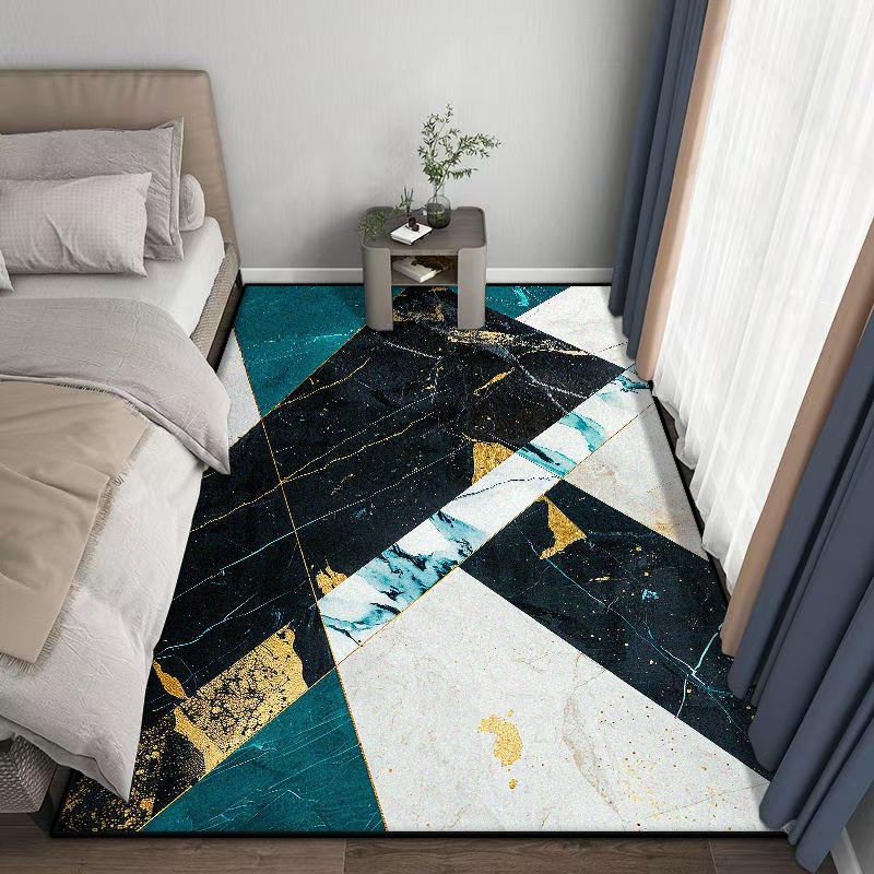Modern Geometric Carpet Home Decoration Plush Rugs Living Room Big Size Light Luxury for Bedroom Sofa Tables Mat Gaming Room