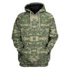 Herren Kapuzenpullover 3D Bedruckt Camouflage Muster Digitaldruck Lässig Kängurutasche Langarm Kapuze Herrenbekleidung