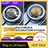 UOOGV1 For Mercedes Benz Car Multimedia Knob Decorative Stickers For Mercedes-benz AMG Barbosa W205 C300 W203 W206 W108 W124 W126 W140