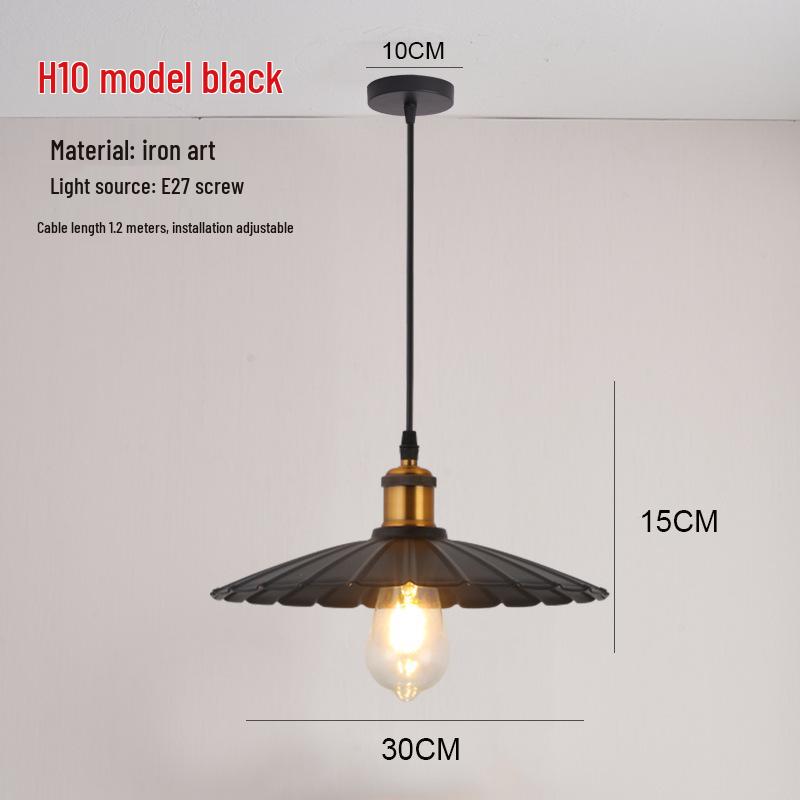 Retro Industrial Pendant Light - Nordic Style for Dining and Office Spaces