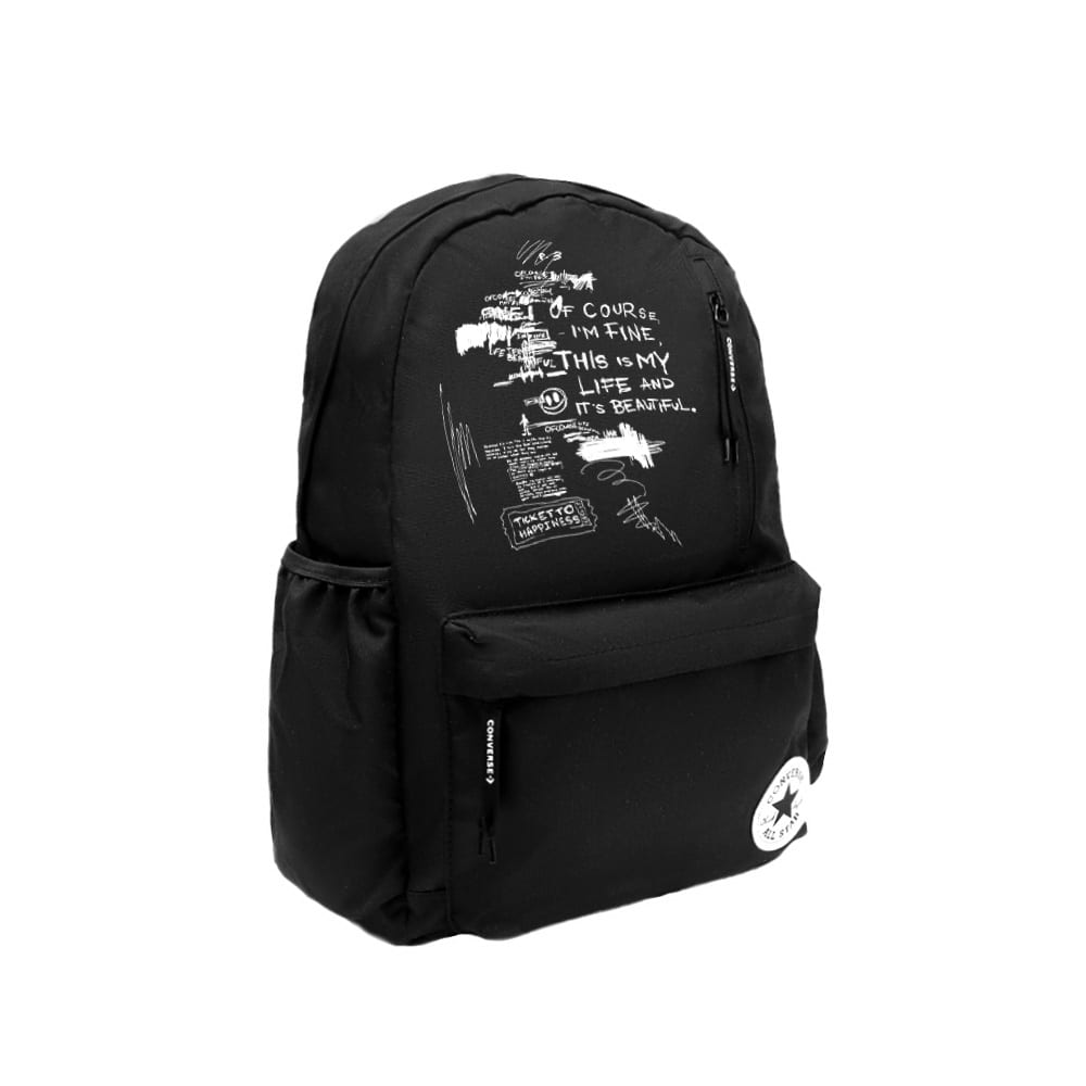 Converse Polyester Backpack Regular Unisex Black CV2213004PS-001(team354- )