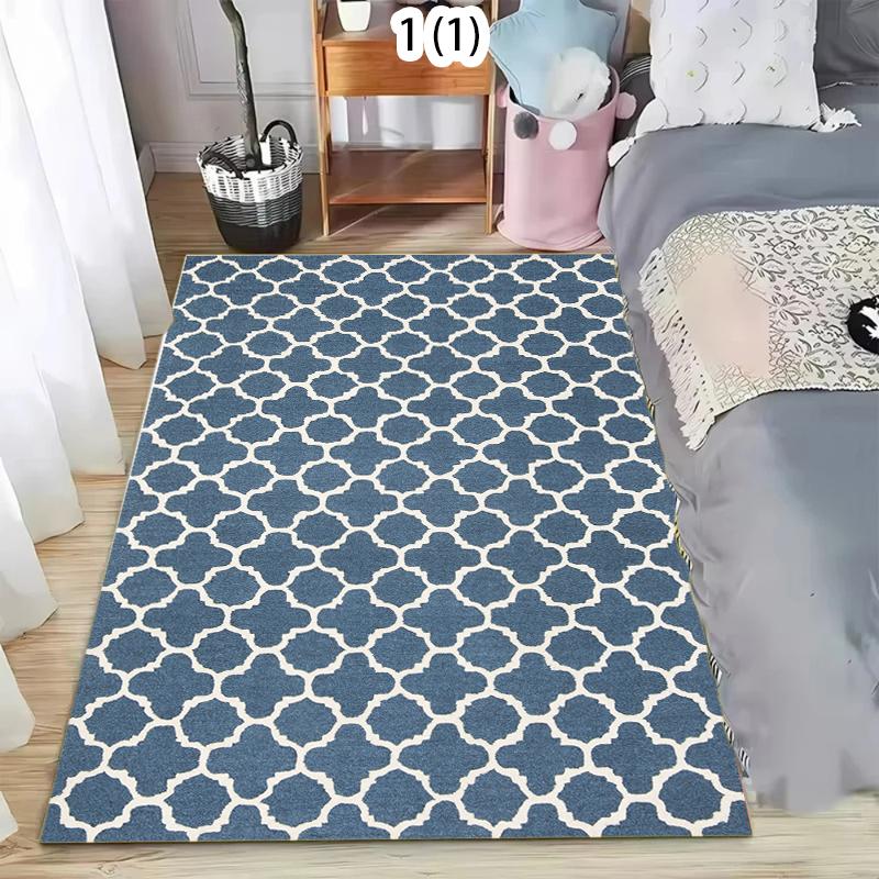 

Moroccan Trellis Pattern Area Rug Soft Comfortable and Practical Floor Mat for Indoor Living Room Bedroom Home Decor 40X60CM