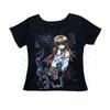 ClothingTopsTop2000s Female Harajuku Trashy Anime Short-sleeve Girls Summer Y2k