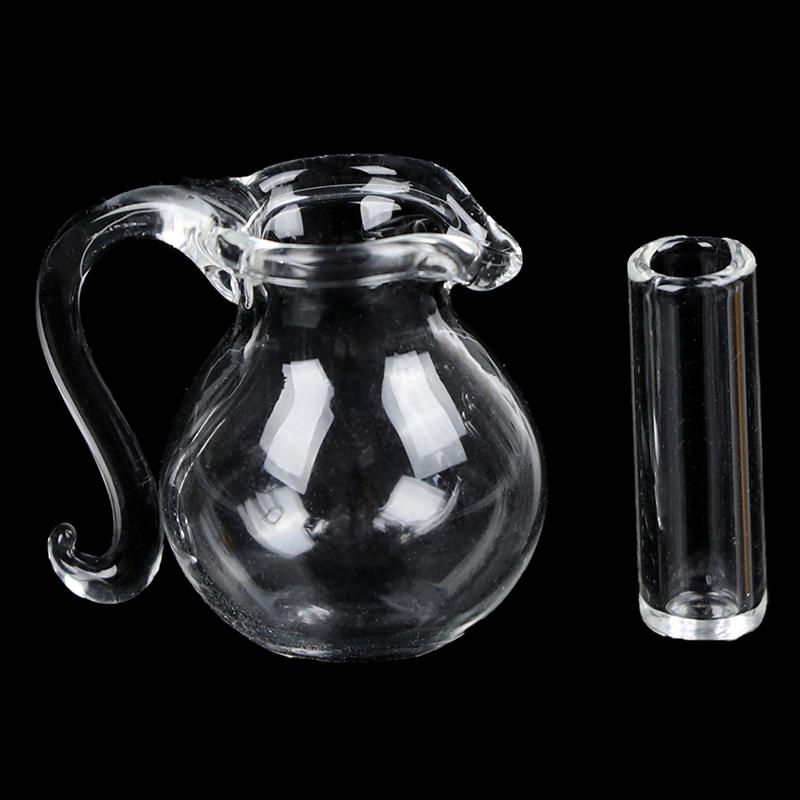 1/12 Miniature Dollhouse Dinnerware Teapot Kettle Simulation Furniture Tea Pot Kitchen Tableware for Doll House Furniture Toys