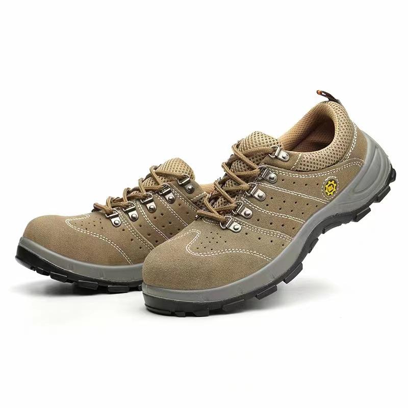 

Мужская противоударная и противопрокольная легкая нескользящая износостойкая защитная дышащая маслостойкая рабочая обувь 43