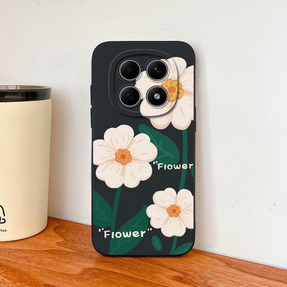 Case For Redmi Note 15 Pro Plus Candy Painted Flower Phone Cover For Redmi Note15 4G 5G Soft Camera Protecion Liquid Back Covers