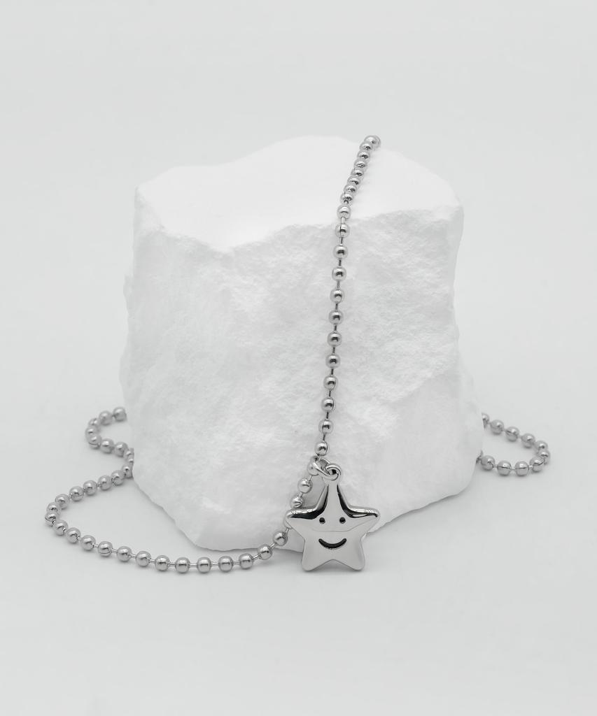 Iamj Smiley Star Necklace