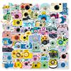 56/112 Pcs New Cartoon Camera Photography Doodle Stickers Creative Cute Handmade Decal Reward for Stationery Box Phone Fridge